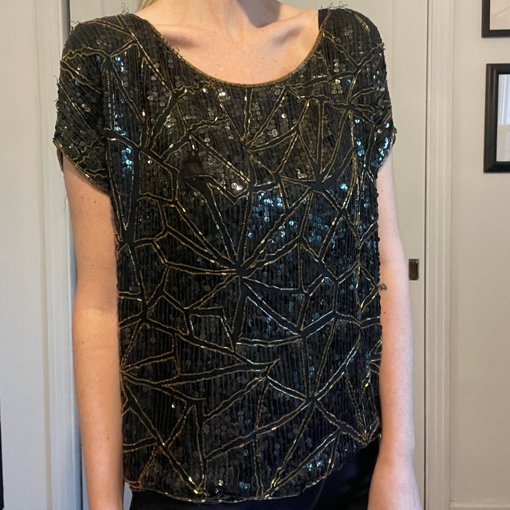 Vintage beaded top